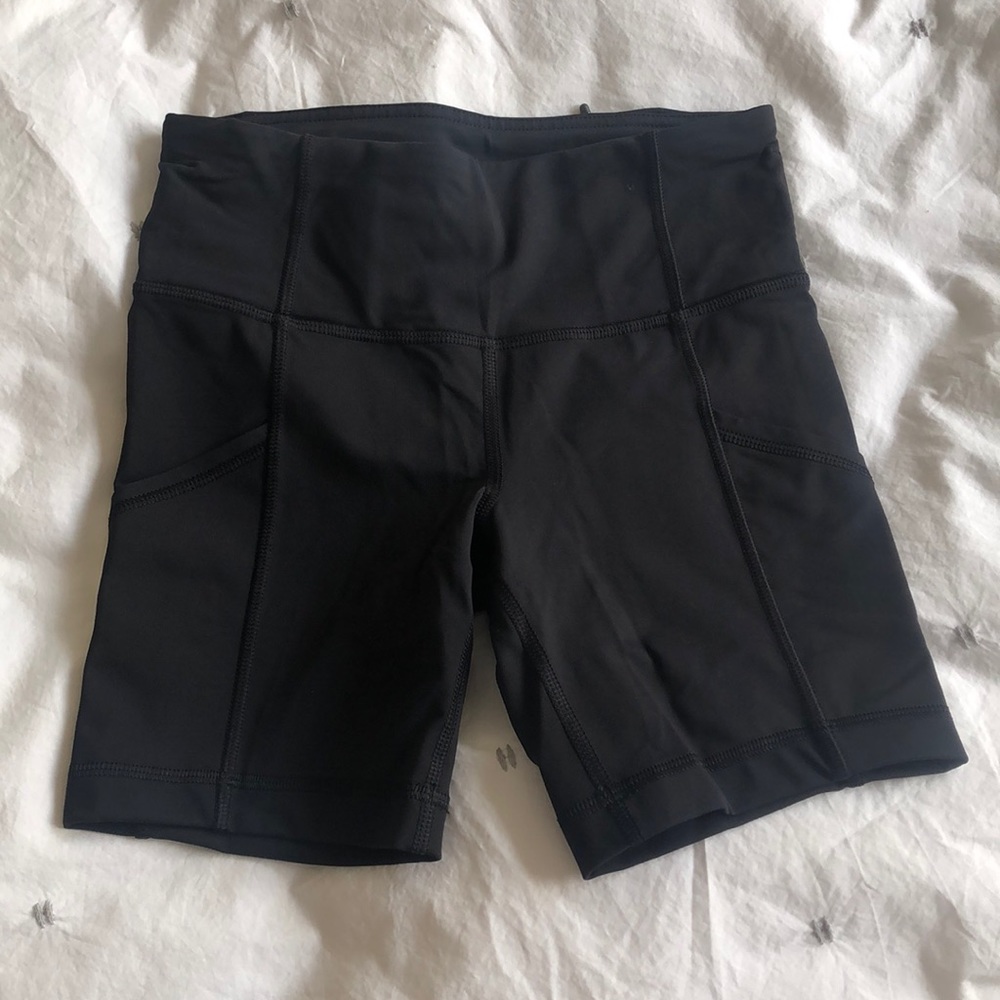 Black workout shorts